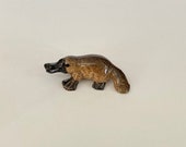 Hand-Painted Miniature Platypus Porcelain Figurine 24985