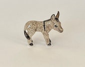 Hand-Painted Miniature Gray Donkey Burro Mule Ass Ceramic Figurine 25027