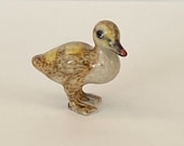 Hand-Painted Miniature Duckling Ceramic Figurine 24971