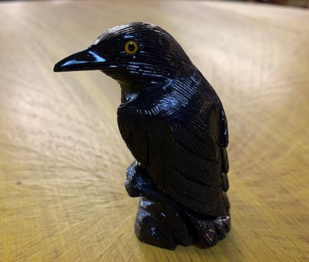 Hand-carved Onyx Raven Crow Fetish Totem Spirit Animal - Etsy Sweden Hand-carved Onyx Raven Crow Fetish Totem Spirit Animal - Etsy Sweden