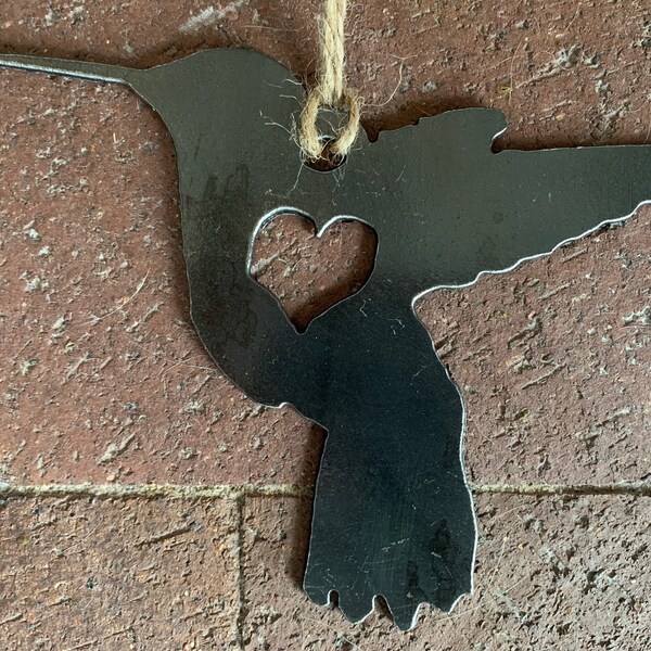 Cut Steel Ornament – Hummingbird