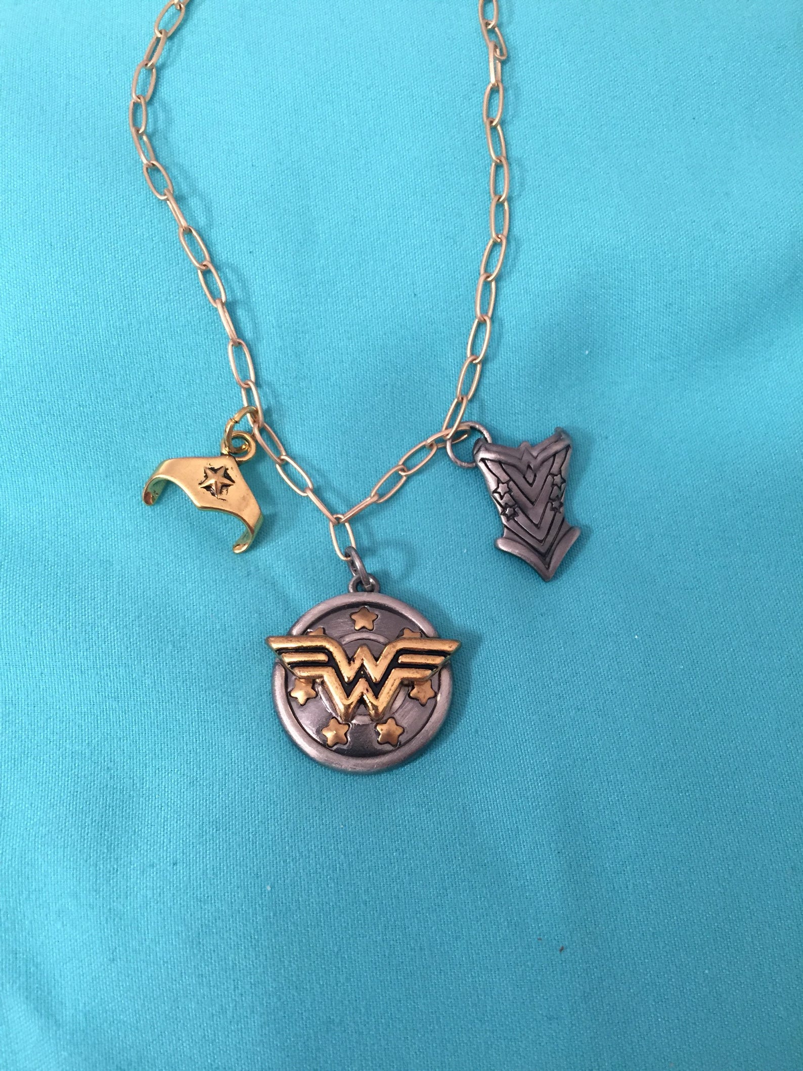 Wonder Woman charm necklace Etsy