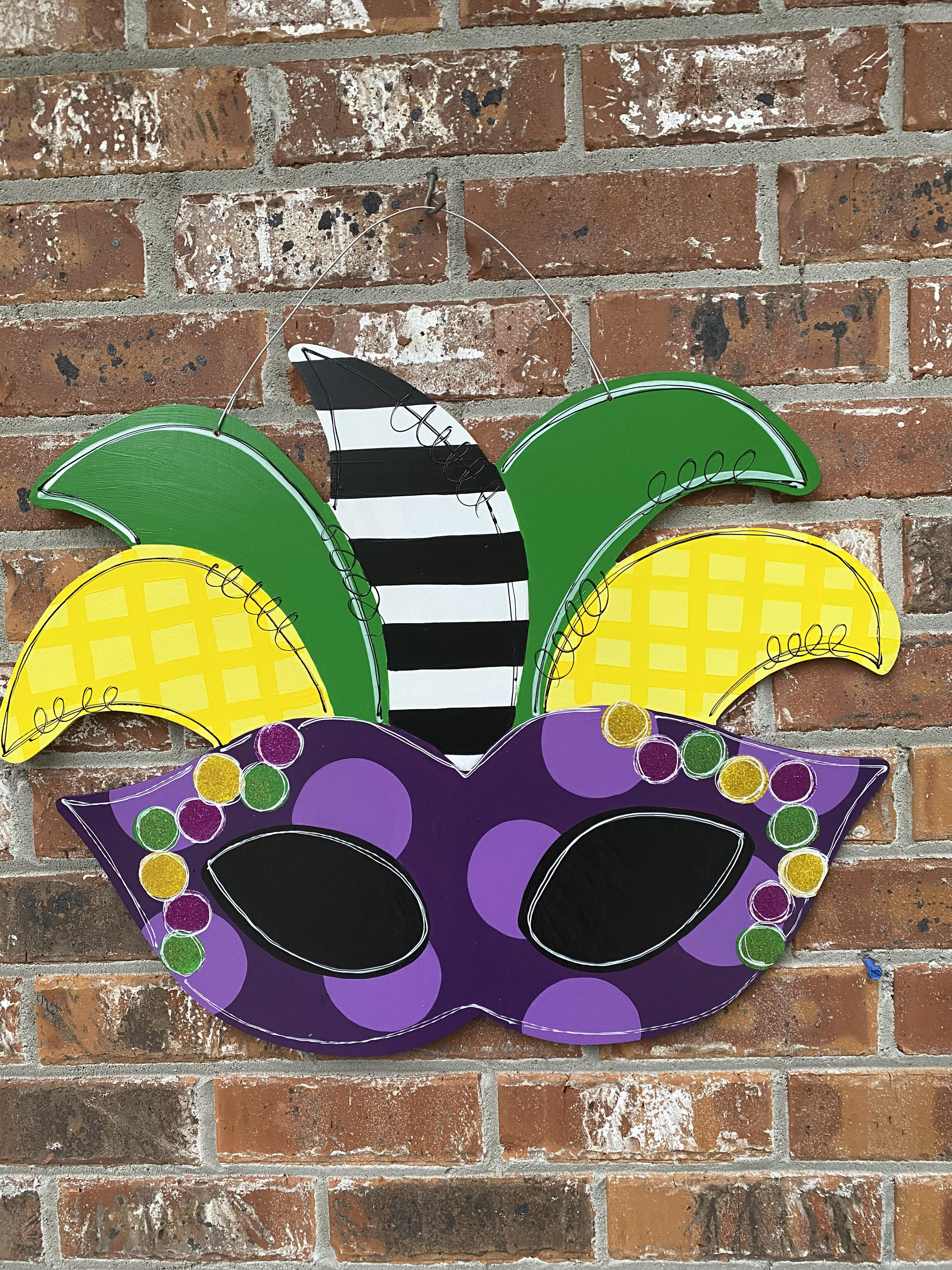 Carnival Mask Door Hanger