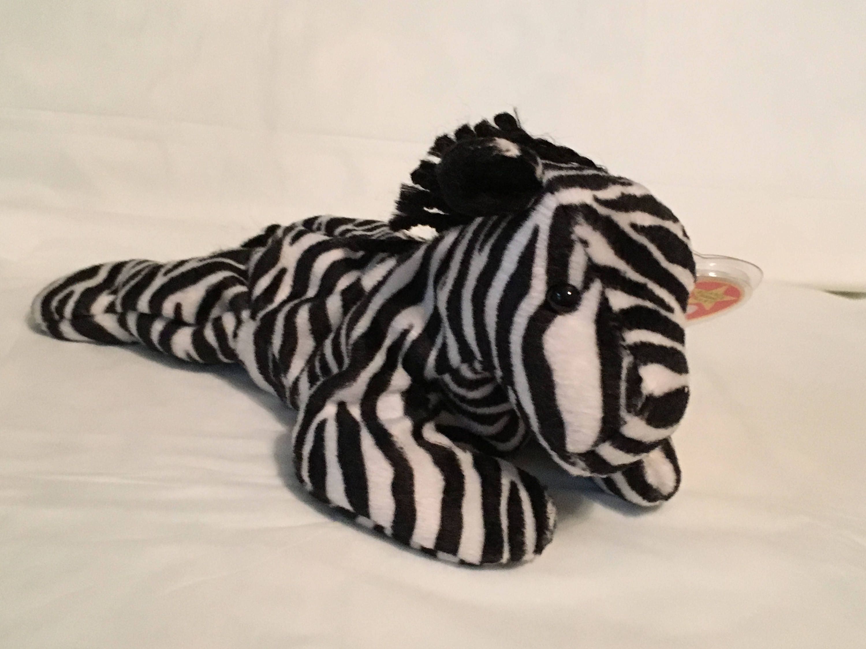 TY Beanie Baby ZIGGY the Zebra Pristine with Mint Tags Style 4063 PVC Pellets Ty Deutschland 4th Gen Retired