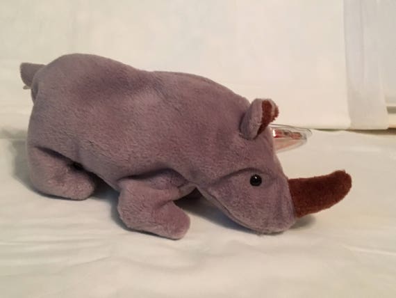 spike the rhino beanie baby