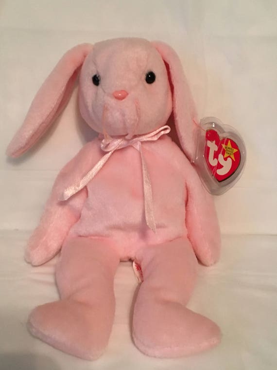 pink rabbit beanie baby