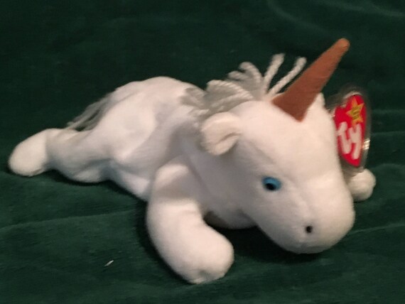 white unicorn beanie baby