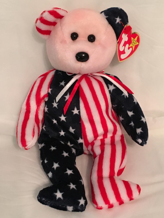 spangle the bear beanie baby