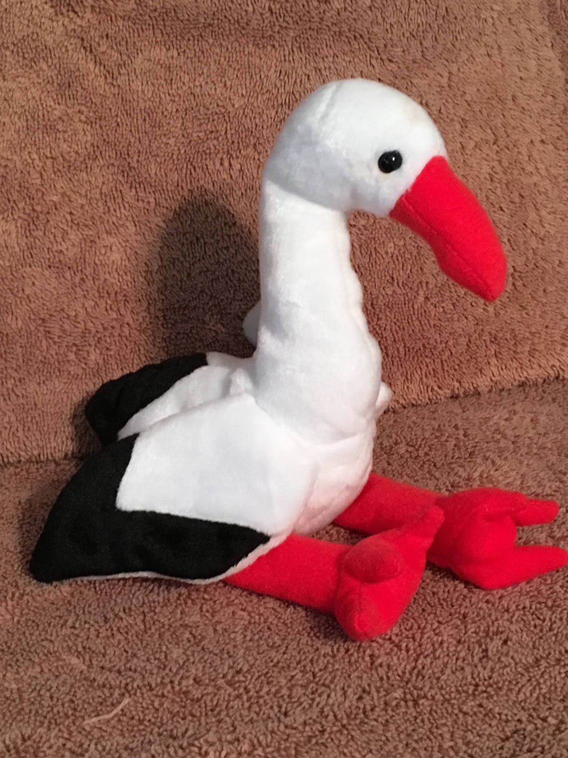 TY Beanie Baby STILTS the Stork Pristine With Mint Tags Etsy