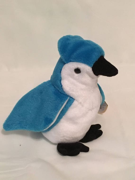rocket the blue jay beanie baby