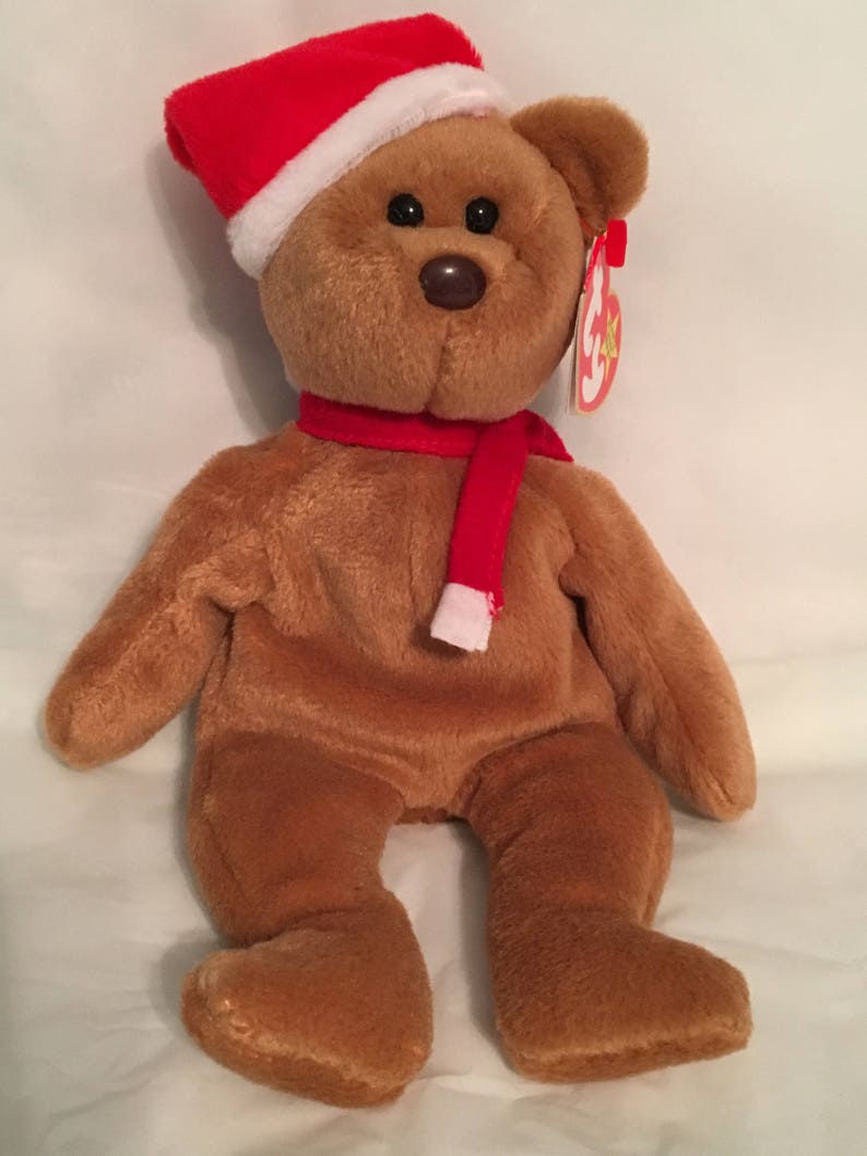 TY Beanie Baby 1997 Holiday Teddy Bear Pristine With Mint Tags Style ...