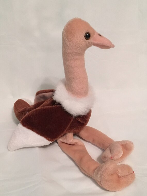 ostrich beanie baby