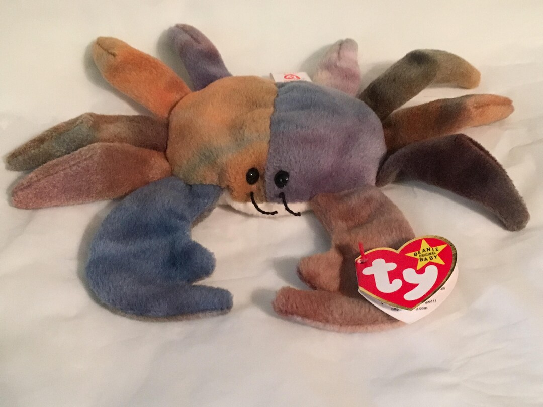 TY Beanie Baby CLAUDE the Crab Pristine With Mint Tags Style