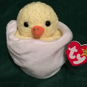 TY Beanie Baby - EGGBERT the Chick - Pristine with Mint Tags - RETIRED