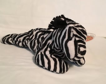 TY Beanie Baby - ZIGGY the Zebra - Pristine with Mint Tags - PE Pellets - Retired