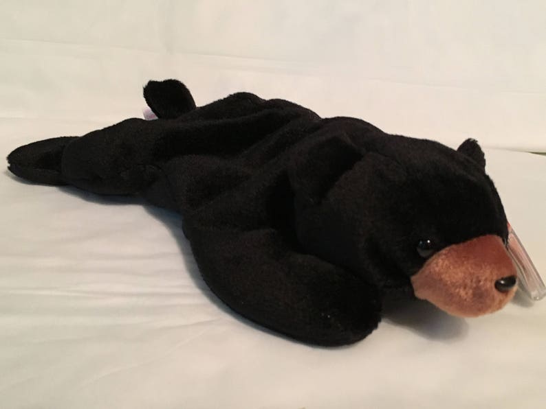 TY Beanie Baby BLACKIE the Black Bear Pristine With Mint Tags Style