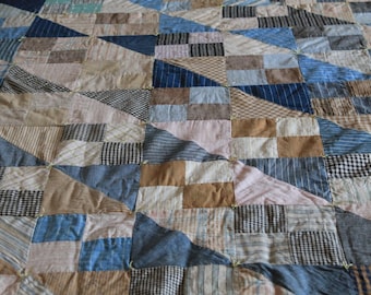 Vintage Peiced Tied Quilt