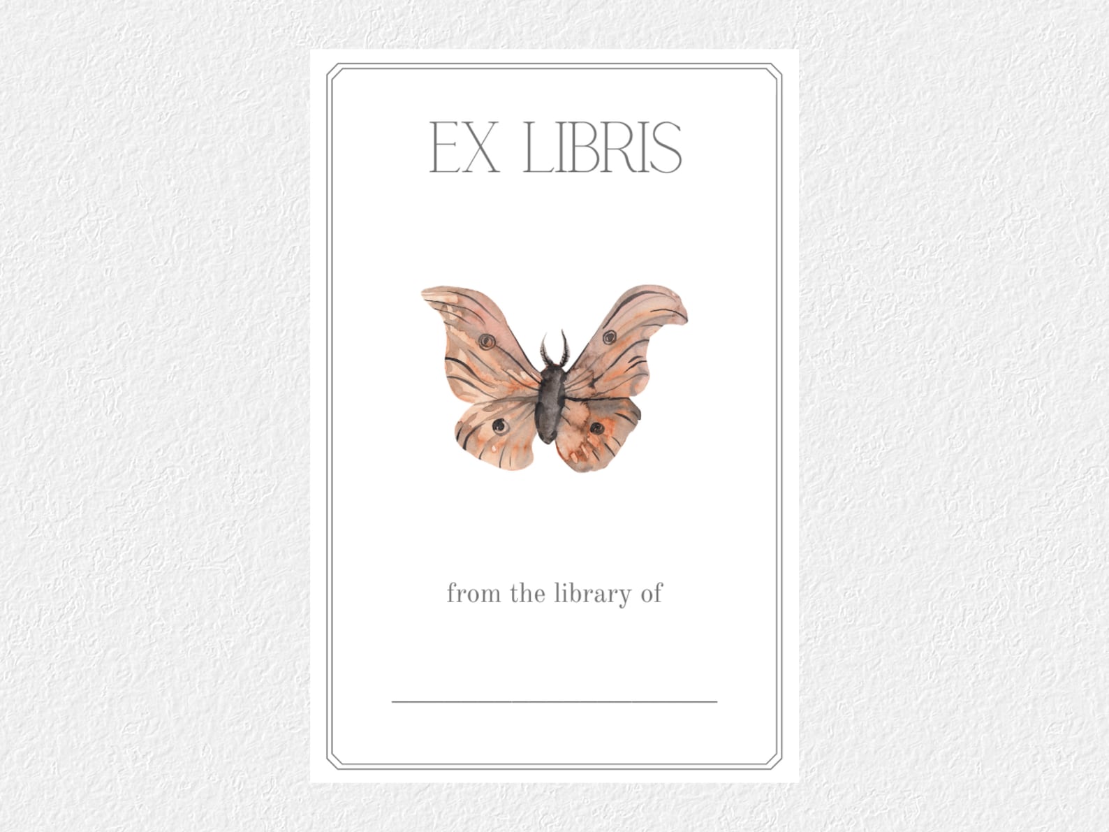 Printable Ex Libris Bookplates / Easy Instant Download / - Etsy