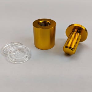 3/4 Gold Standoff Bolts For Acrylic Frame afbeelding 4