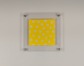 13x13 Acrylic Frame Easy-Hang Square With Standoff Bolts