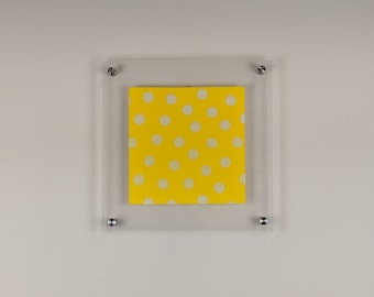 12x12 Acrylic Frame Easy-Hang Square With Standoff Bolts