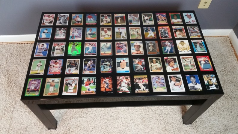 MLB Baseball Team Coffee Table With High Gloss Epoxy ...