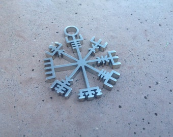 Stainless Steel Vegvisir Pendant, version 1