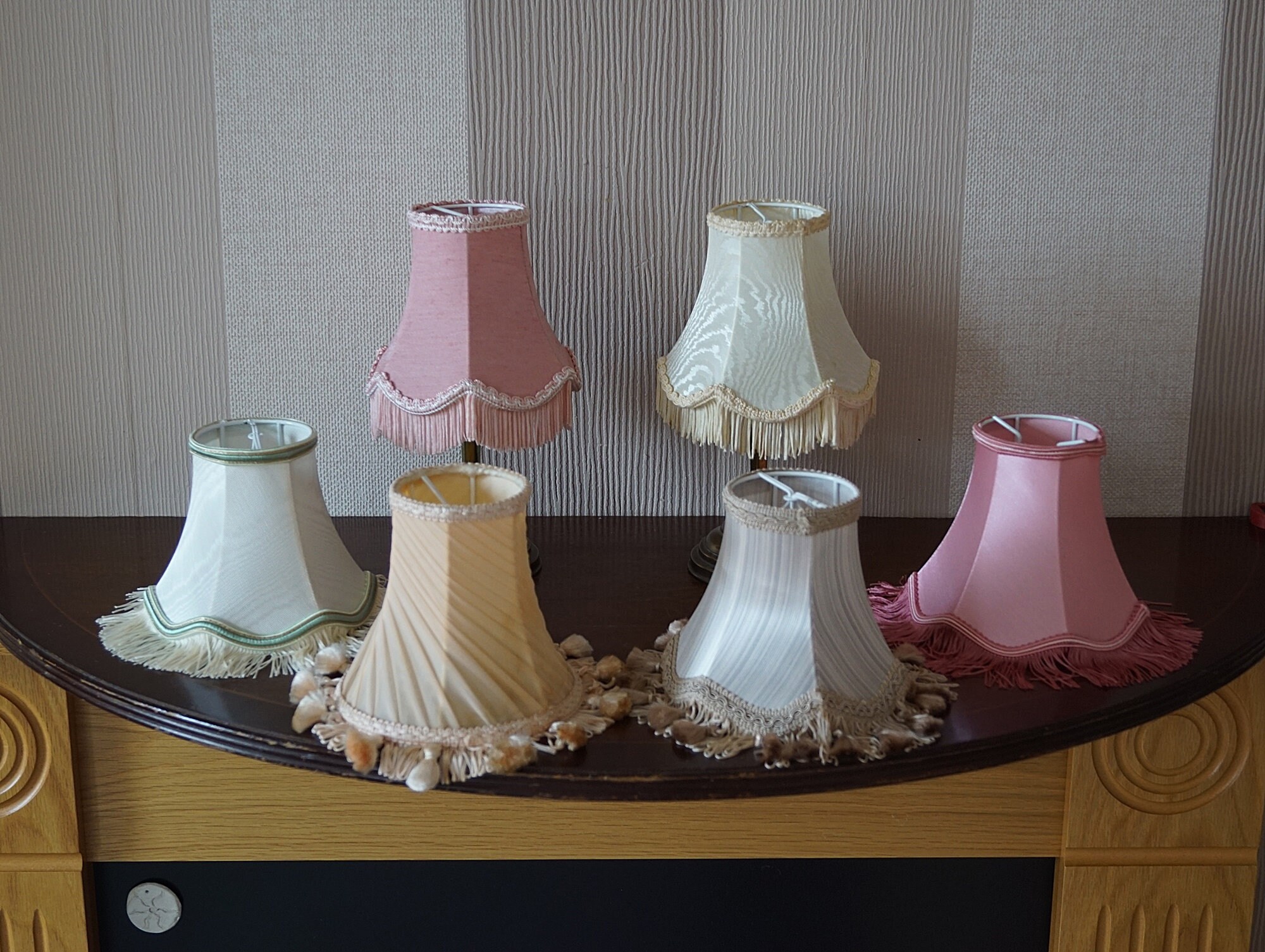 6 Pezzi Anello Riduttore Paralume E27 40mm - Plastica Bianca, Per Lampade Da Tavolo, Plafoniere