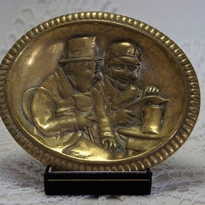 Vintage Solid  Brass Dish Ashtray.