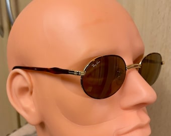 Óculos de sol vintage RAY-BAN RITUALS Oval B&L 2543 com estojo.