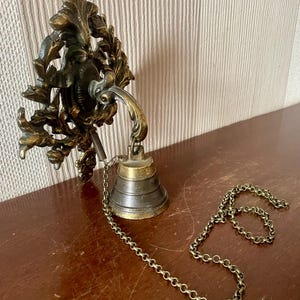 Vintage Antique Front Door Brass Door Bell Patented March 14
