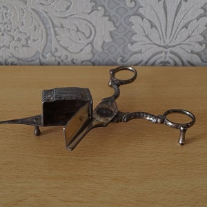 Antique Metal Scissors Candle Snuffer.