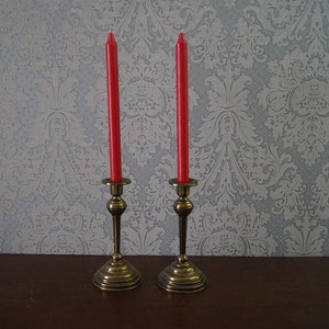 2 Vintage Kerzenhalter aus Messing.