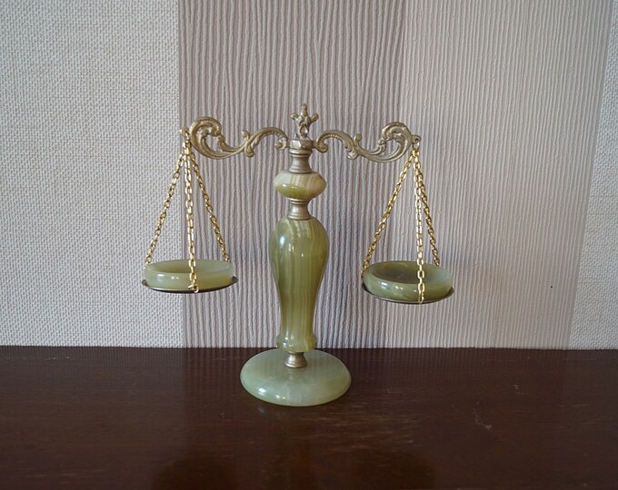 Vintage Onyx Scales of Justice Vintage Onyx Decorative Scale. Etsy
