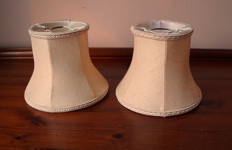 2 Vintage small chandelier lamp shades clip on lamp shades. Etsy