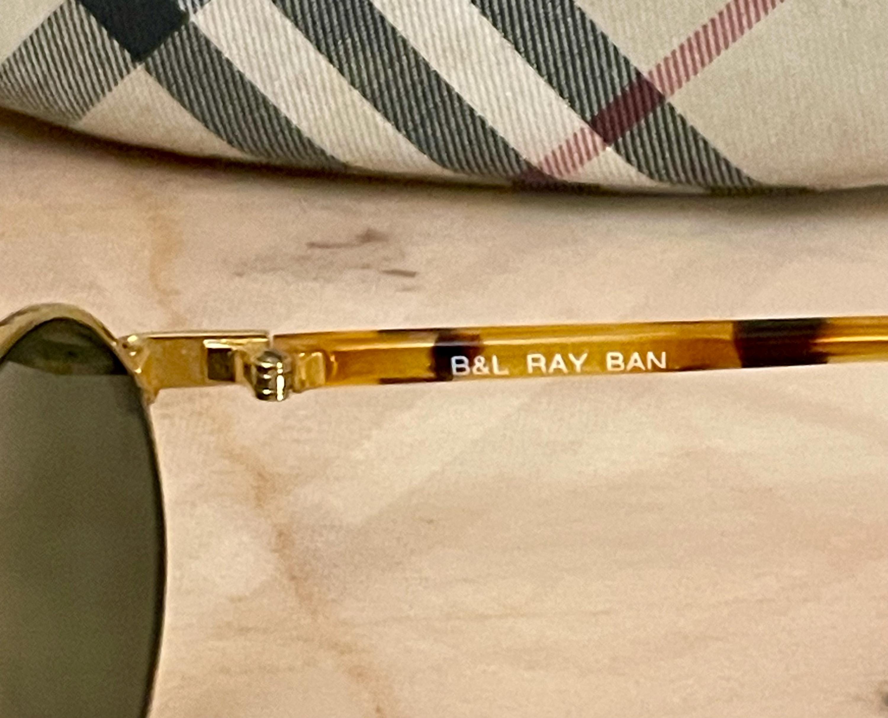 RAY BAN USA Model W2188 Bausch & Lomb Oval Lenses Tortoise Frame 