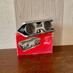 Vintage Folding Binoculars, Opera, Theatre, Racing Binoculars, 2.5x25mm, Made in Japan.
