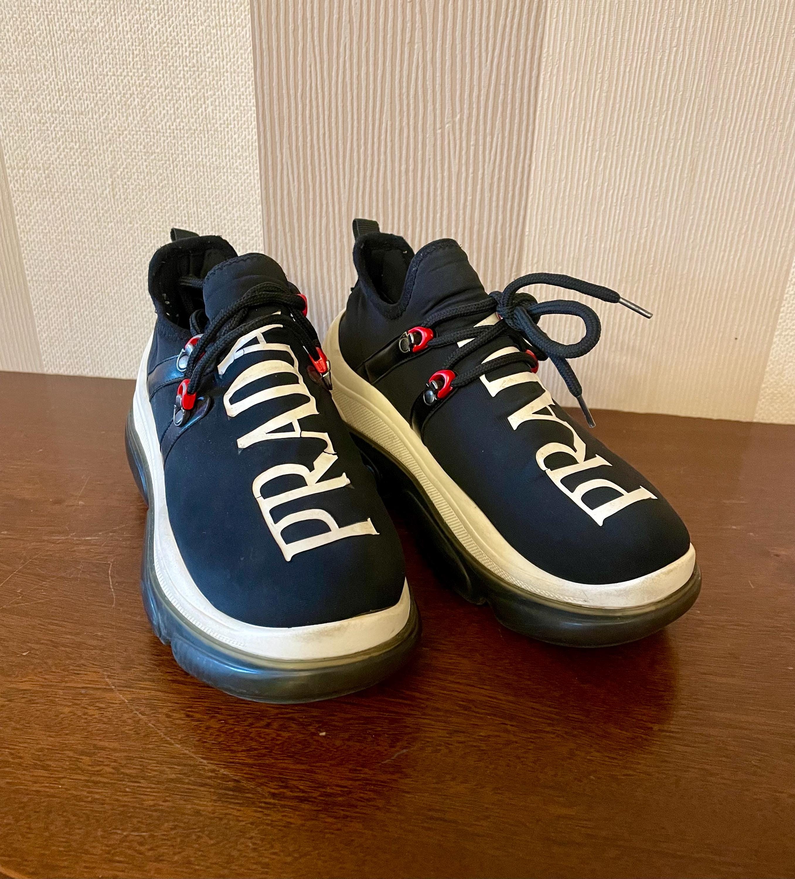 PRADA リネアロッサ スニーカー IT37 お買い得ヴィンテージ org.jpg