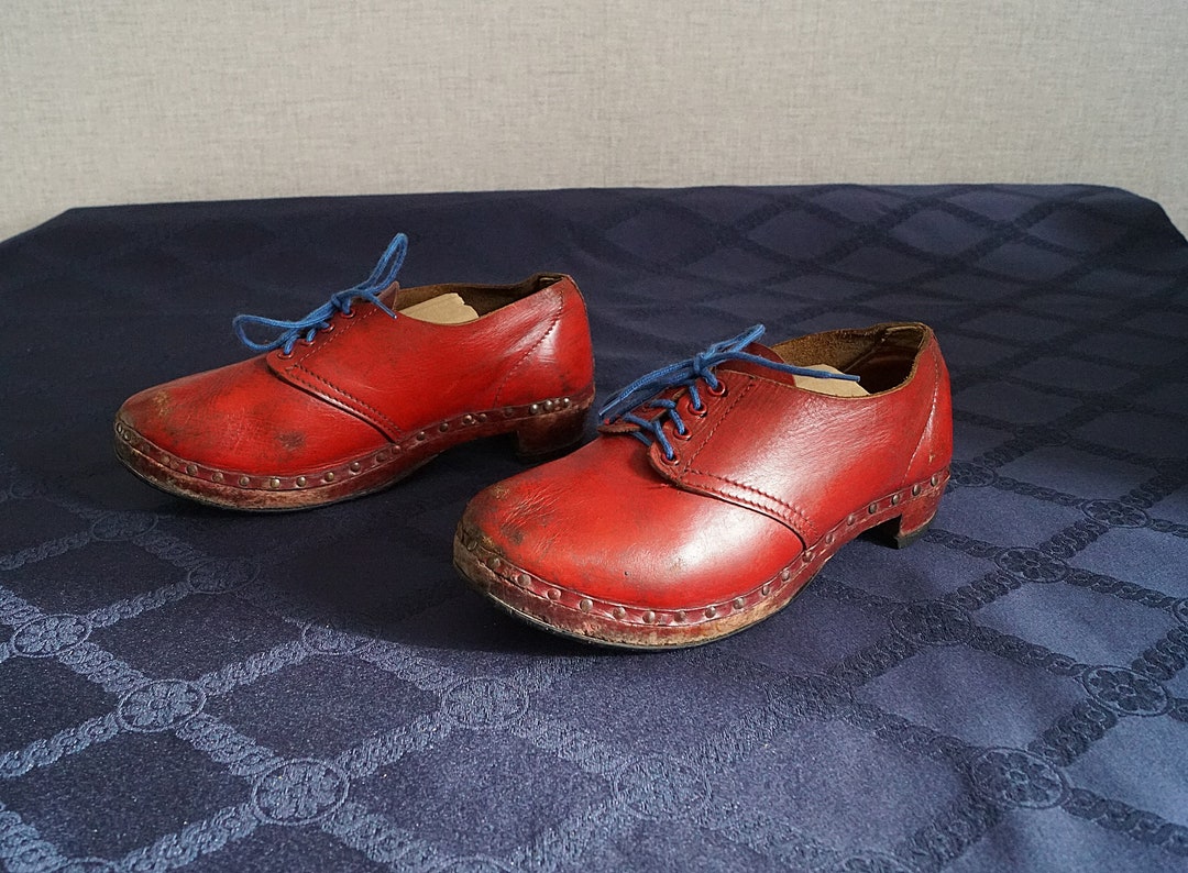 1950s Handmade Leather Clog Shoe Made in England Classic - Etsy UK