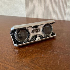 Vintage Folding Binoculars, Opera, Theatre, Racing Binoculars, 2.5x25mm, Made in Japan.