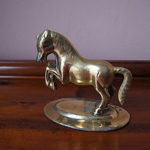 Vintage Brass Horse.