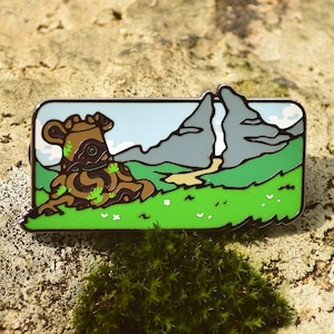 Guardian Breath of the Wild Heat Changing Enamel Pin