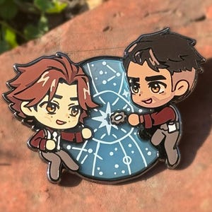 Jayce & Viktor Stained Glass Enamel Pin