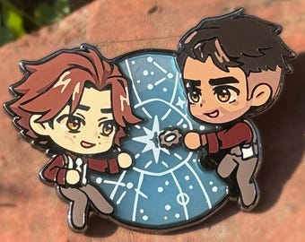 Jayce & Viktor Stained Glass Enamel Pin