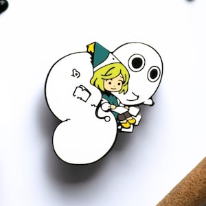 Coco & Brushbug Enamel Pin