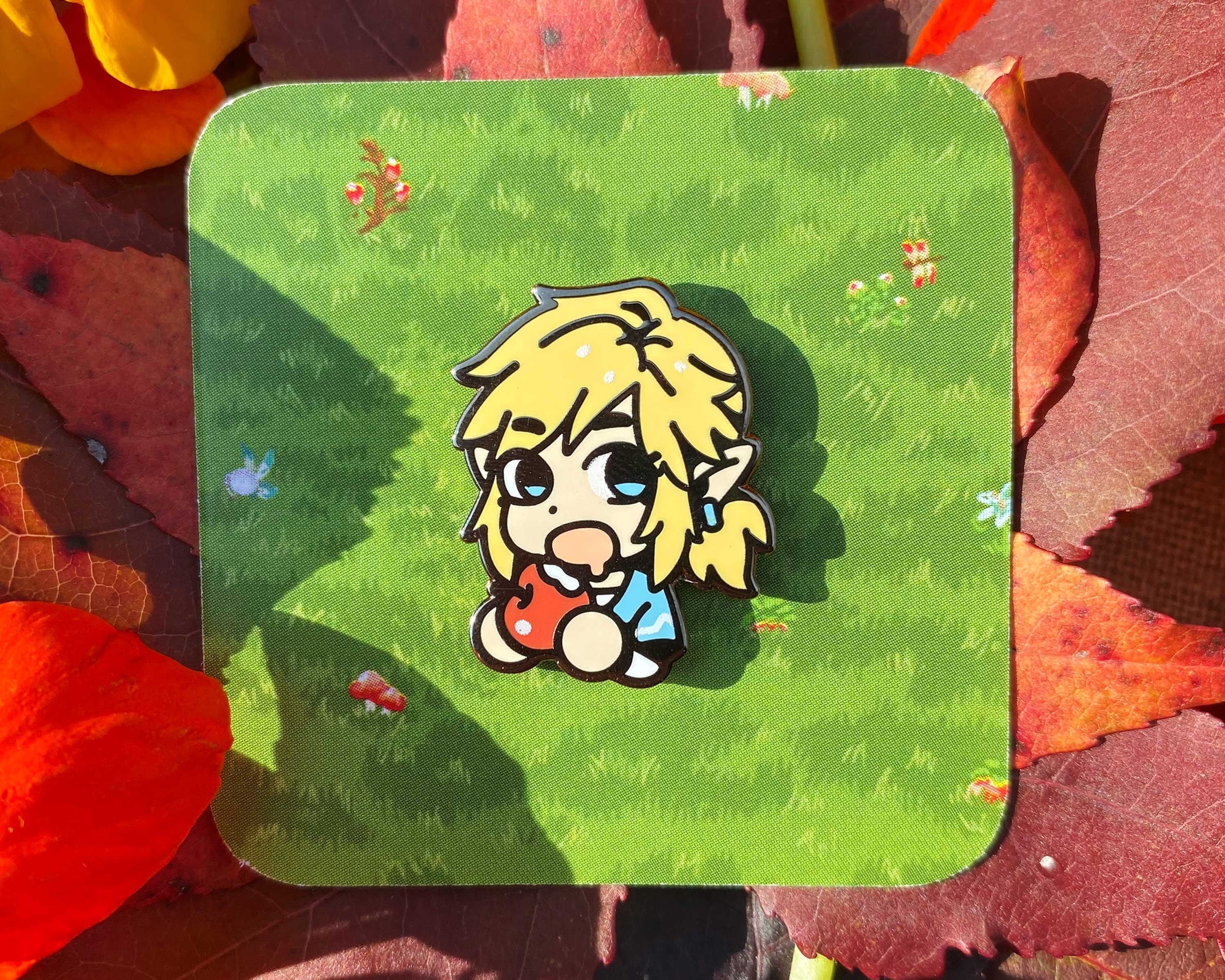 Link Lunchtime Breath of the Wild Enamel Pin