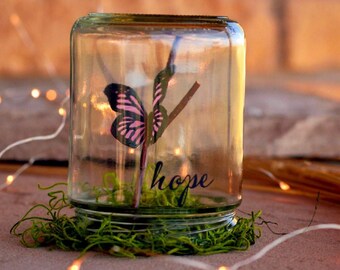 Hope Butterfly Jar | Inspirational Cancer Support Gift