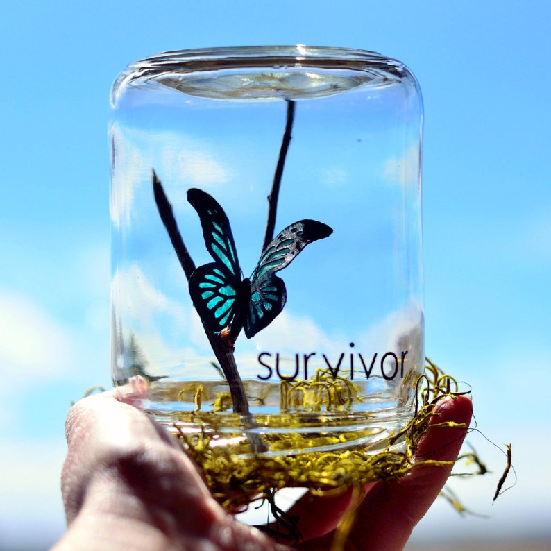 Survivor | Ovarian cancer | Surgery gifts | PCOS | Cervical Cancer | Lupus | Butterflies gift image 3