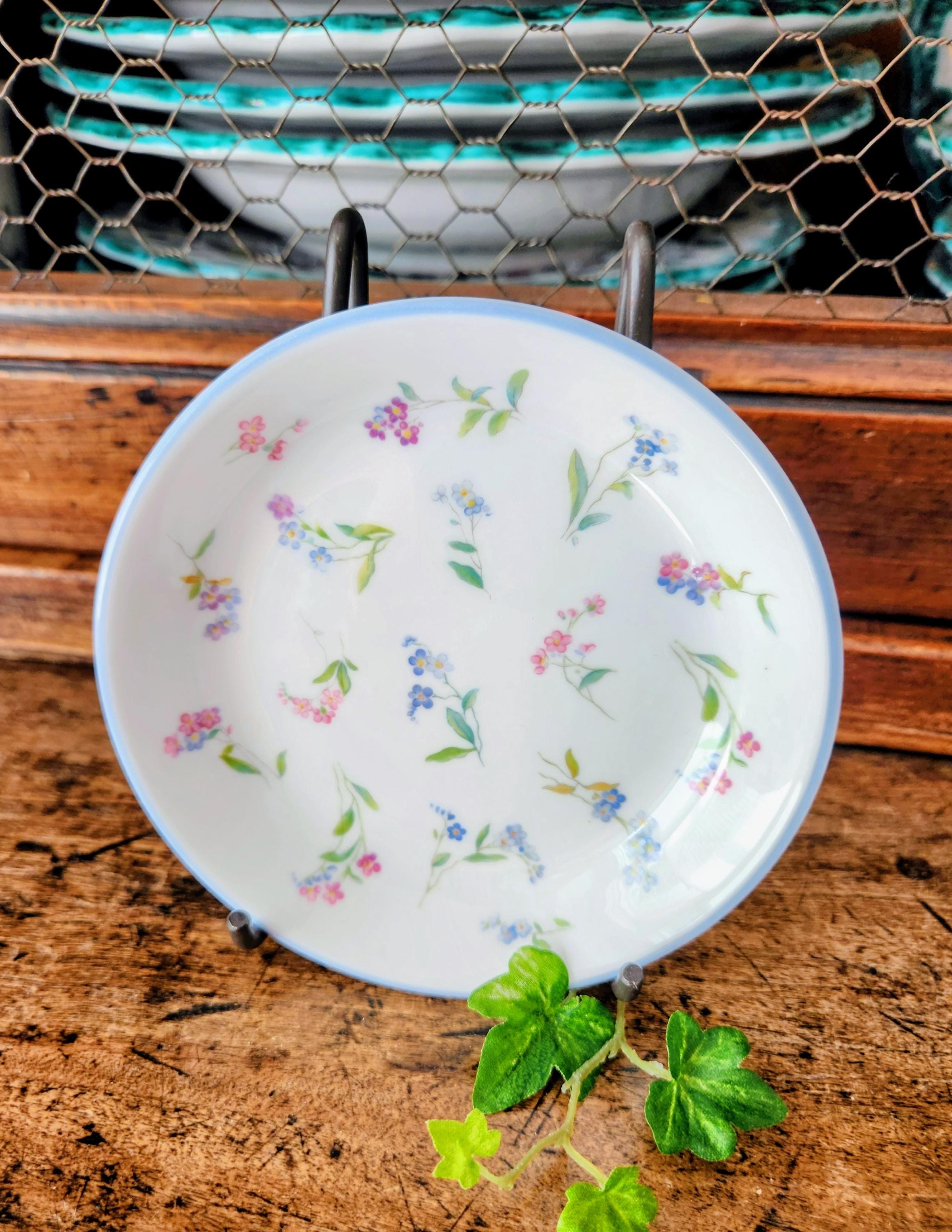 ロイヤルウースター forget me not 勿忘草 プレート バスケット Royal Worcester Forget Me Not - Etsy
