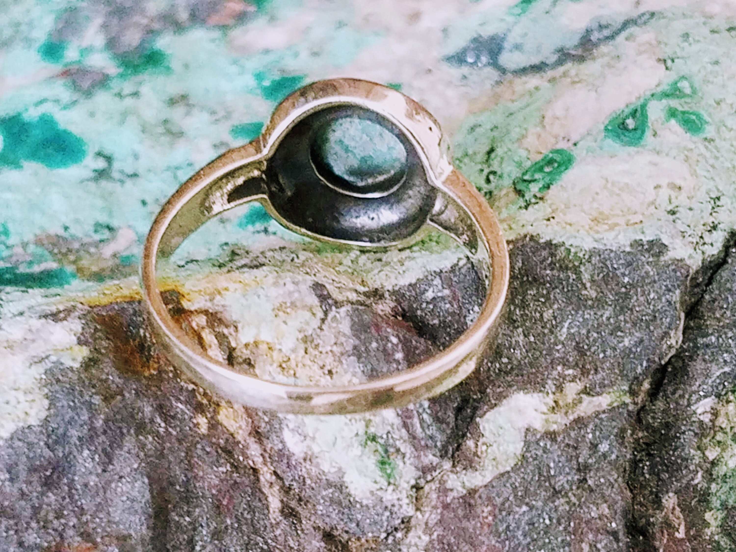 ヴィンテージ ターコイズ リング サイズ 5.75-6、スターリングシルバー